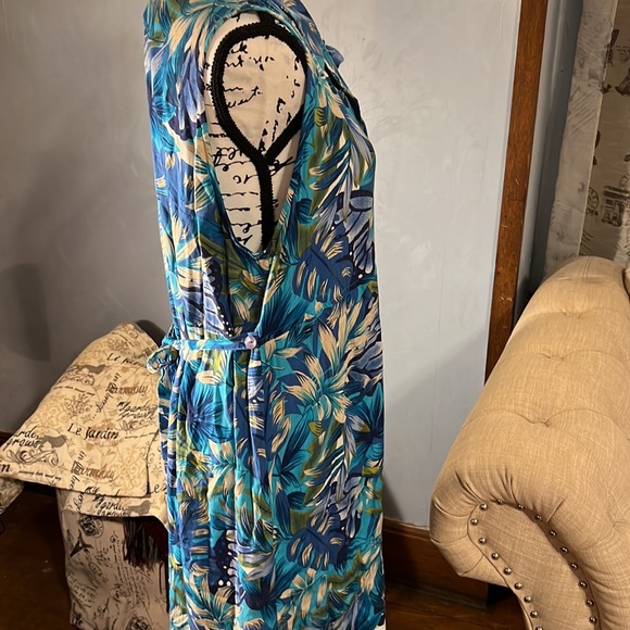 Bahama Beach full length floral  XL dress - Picture 6 of 11